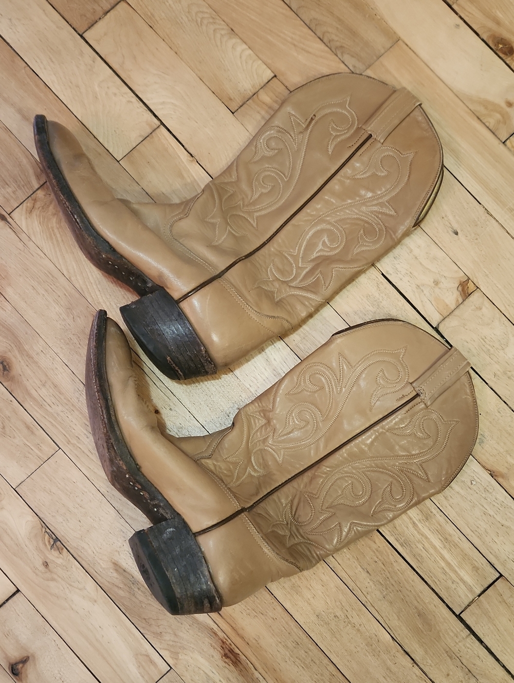 Hondo Men's Leather Cowbow Boots